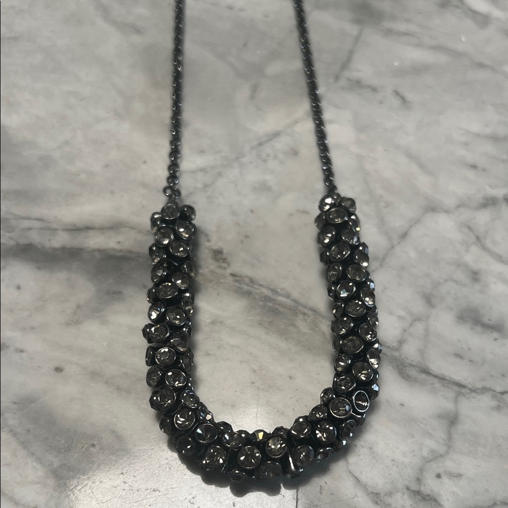 Express Black Crystal Necklace